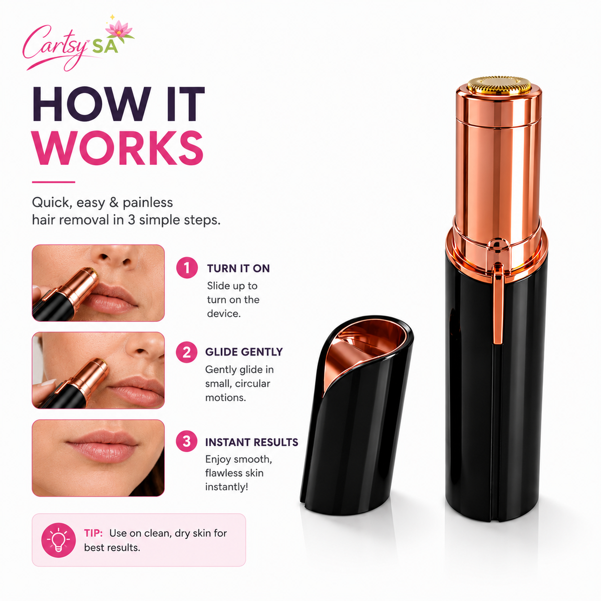 CartsySA™ Facial Hair Remover