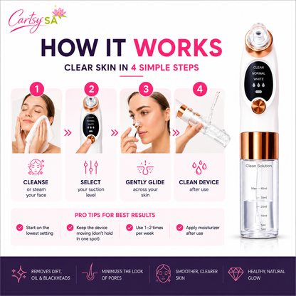 CartsySA™ Pore Vacuum Blackhead Remover