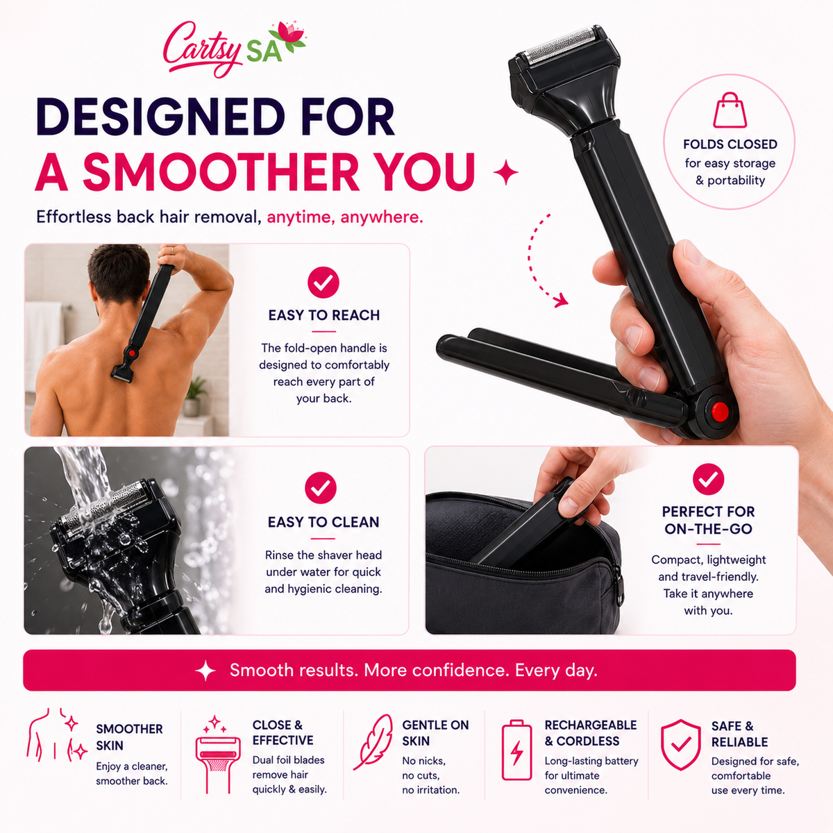 CartsySA™ Back Hair Shaver