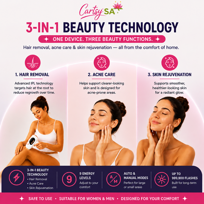 CartsySA™ IPL Hair Removal Device